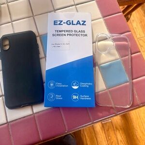 iPhone Glass Protectors & Cases Bundle